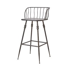 BARCHAIR GREY IRON PROVENCE 70    - CHAIRS, STOOLS